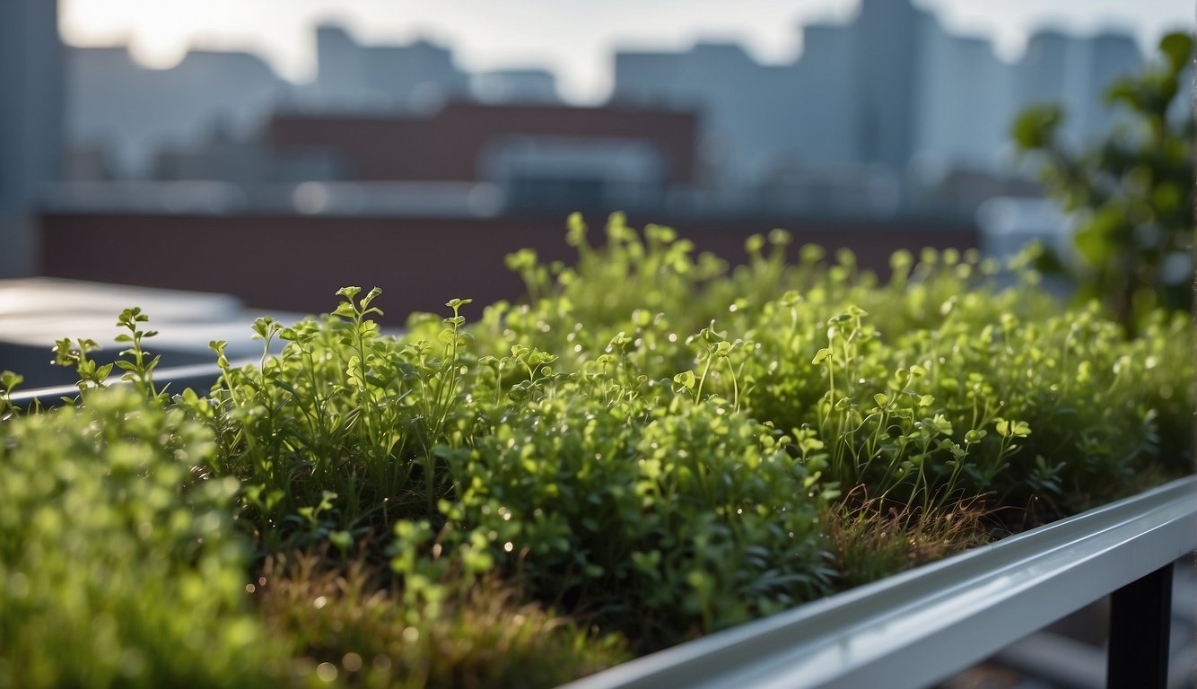 A green roof withstands harsh weather, including heavy rain and strong winds, showing its durable nature over time